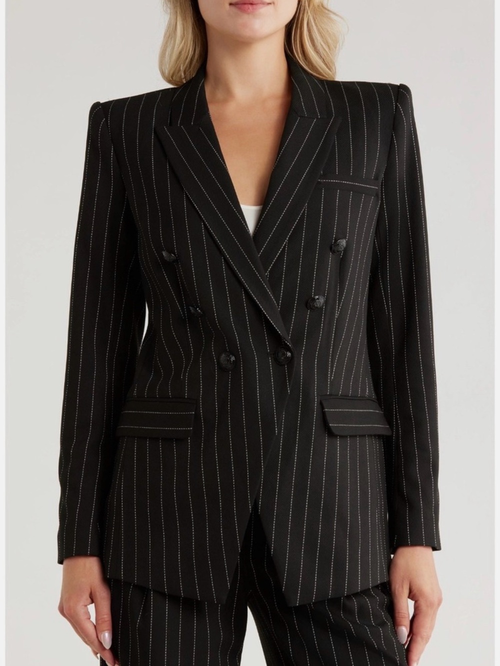 L’AGENCE Kendi double breasted blazer